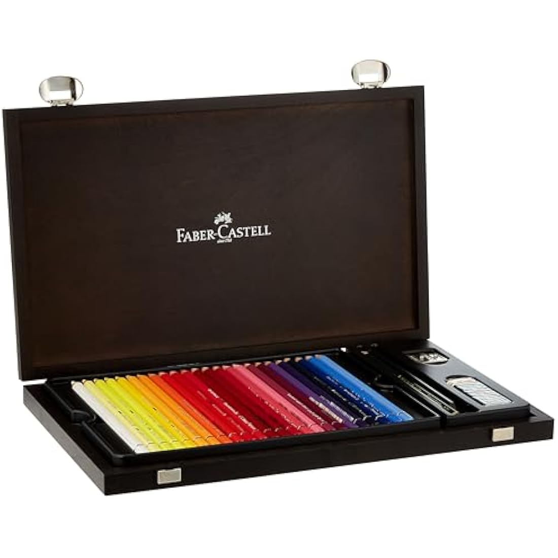 Faber-Castell Art & Graphic Albrecht Dürer Watercolour Pencil, Multicoloured, Wooden Case Of 48, For Art, Craft, Drawing, Sketching, Home, School, University, Colouring