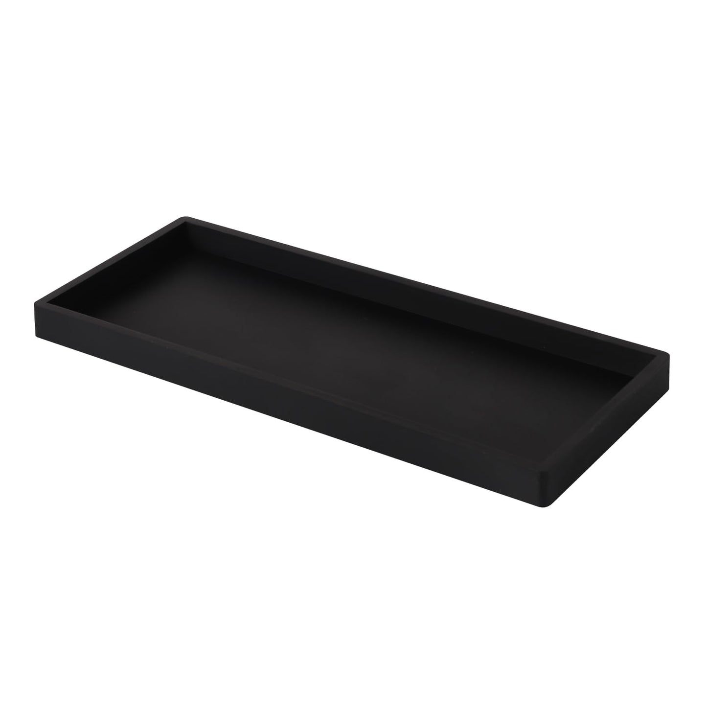 Bathroom Vanity Tray, Silicone Bathroom Counter Tray Thickened Bathroom Organiser Plate Bathroom Cosmetics Storage Tray Bathroom Decorative Tray for