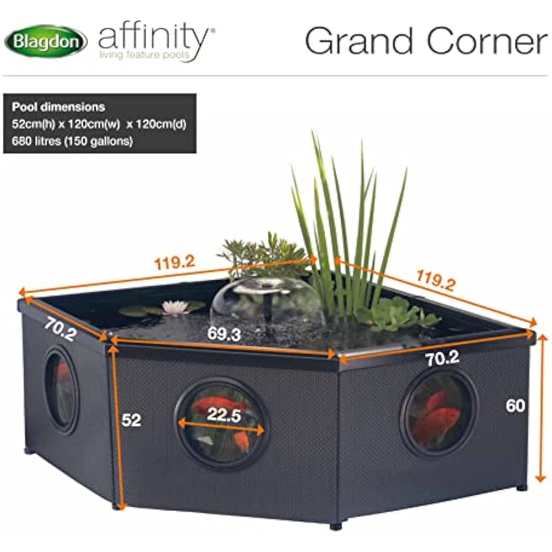 Blagdon Replacement Liner for the Affinity Grand Corner Water Feature Pool