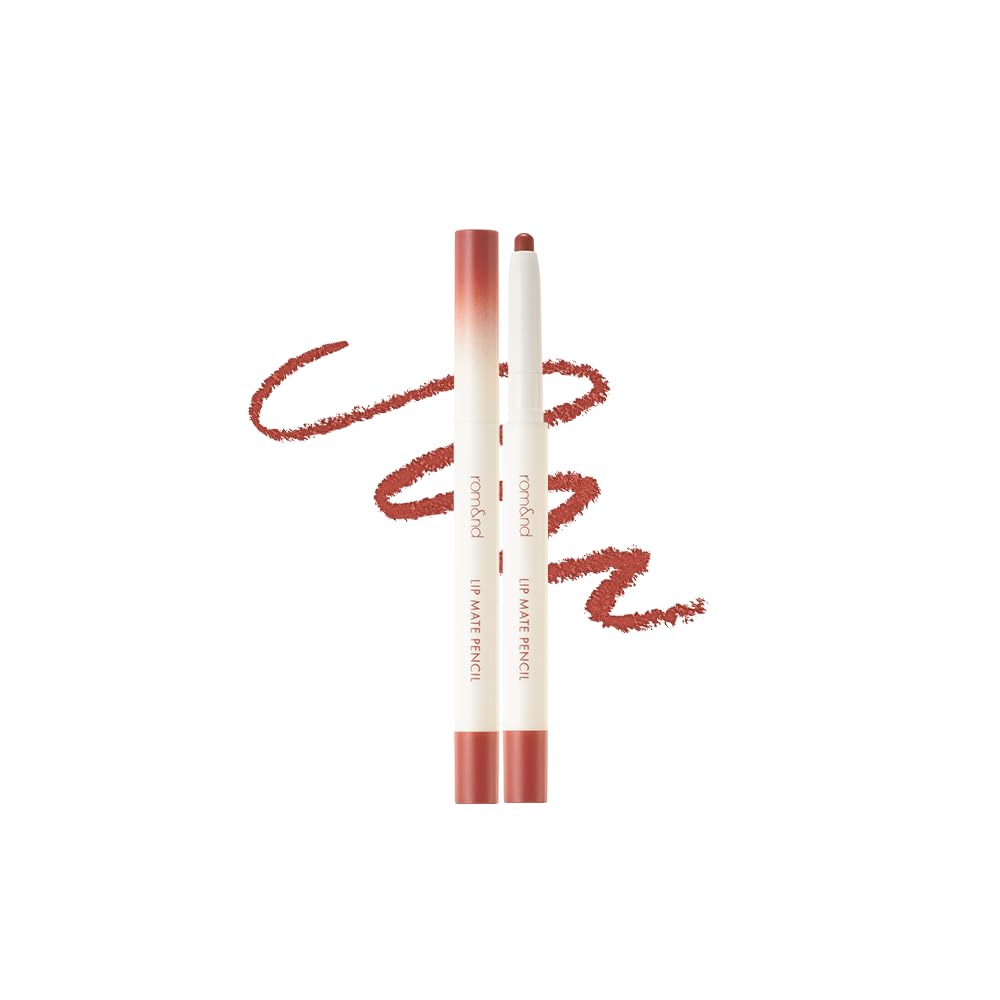 rom&nd LIP MATE PENCIL 6colors | lip liner, lip pencil, lipliner, lipliner pencil, lipliners | 13g, 0.46 oz 06 UNDER CHILI, 13g