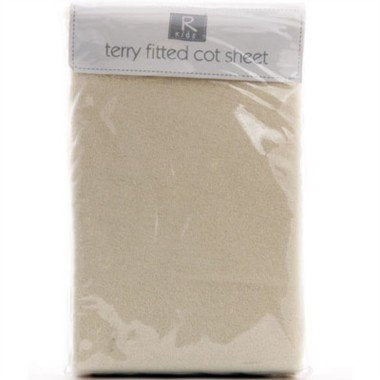 Terry Fitted Cot Sheet White