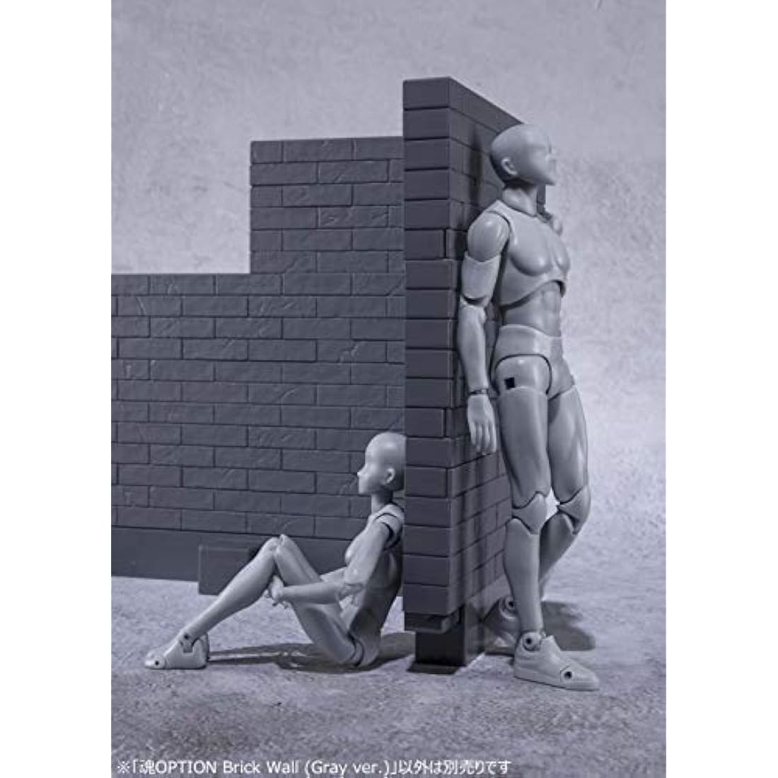 Sconosciuto Bandai Netaddiction Model Kit - Tamashii Option Brick Wall Grey Version - Accessories