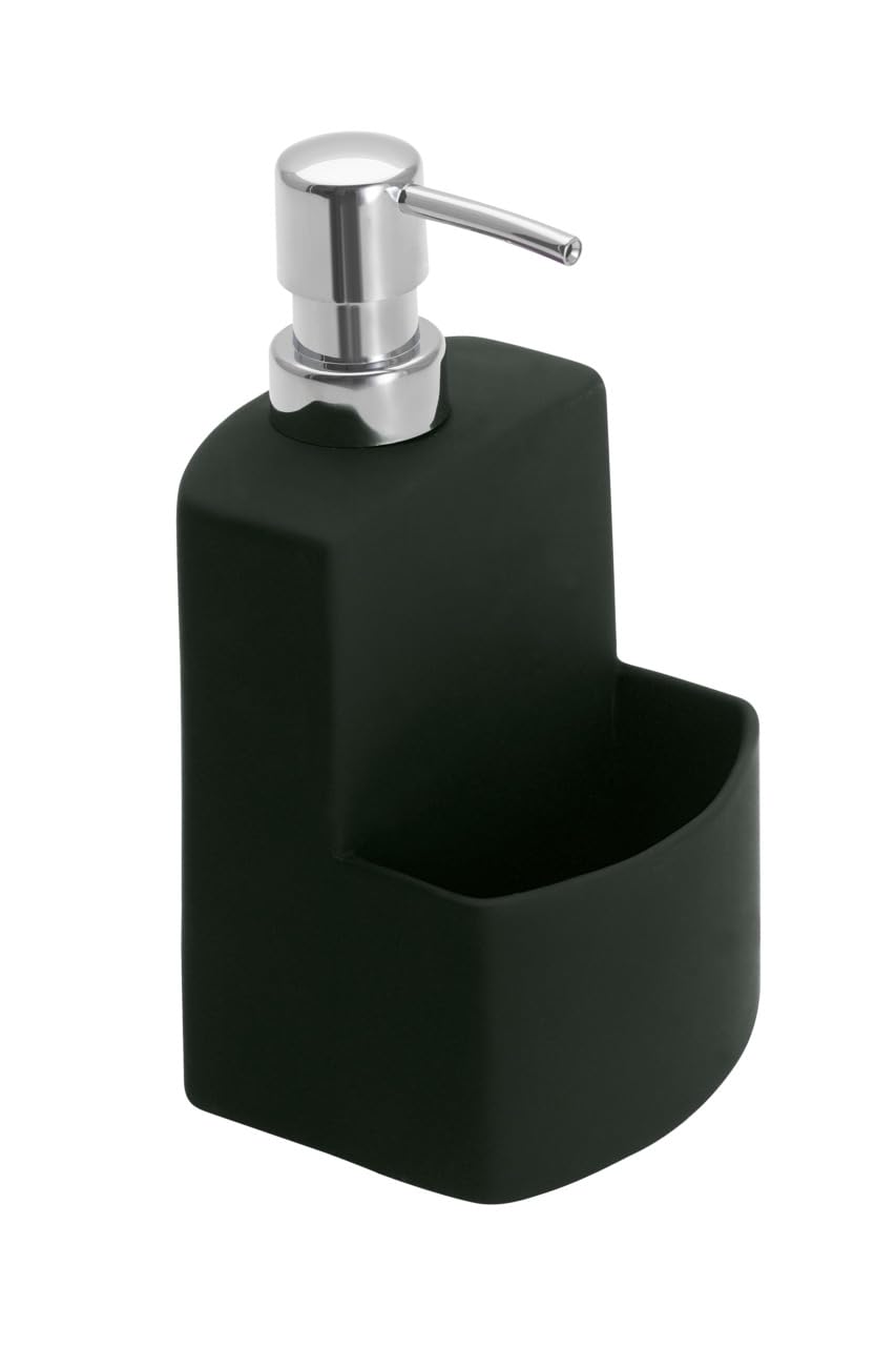 Wenko Festive 3620117100 Washing-Up Liquid Dispenser, Black