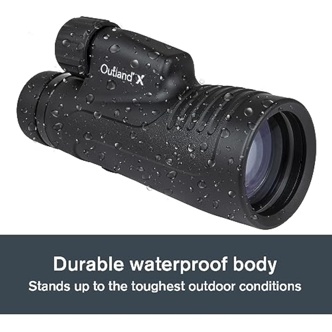 Celestron 72370 Outland X 10x50 Waterproof Monocular with Smartphone Adapter, Bluetooth Remote, Eyepiece Covers and Belt Case - Durable Housing, BaK-4 Prism Glass and Multi-Coated Optics, Black