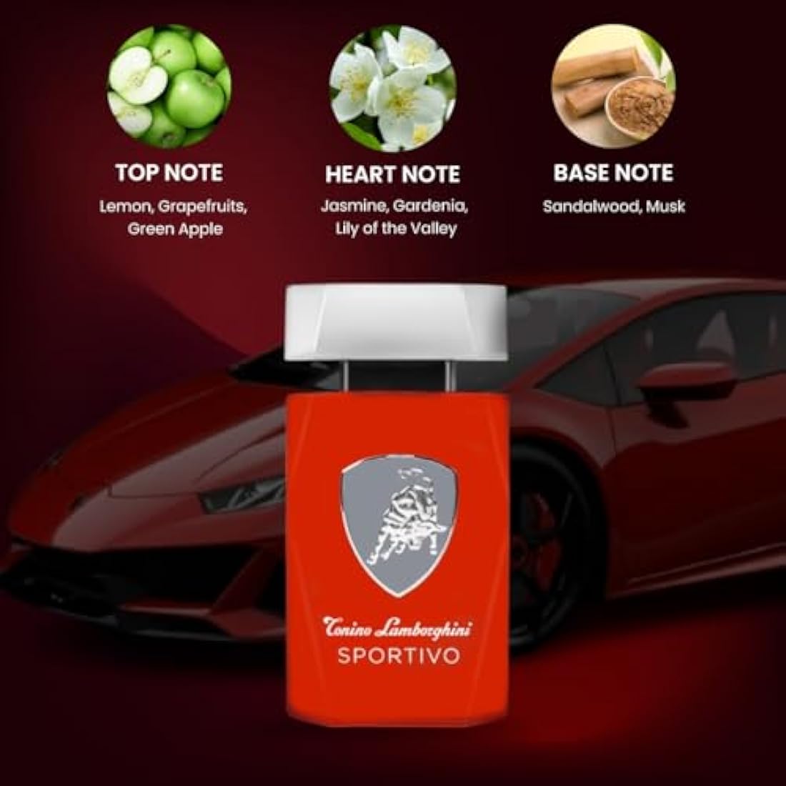 Lamborghini,125 Milliliters,Multicoloured Eau De Toilette Man