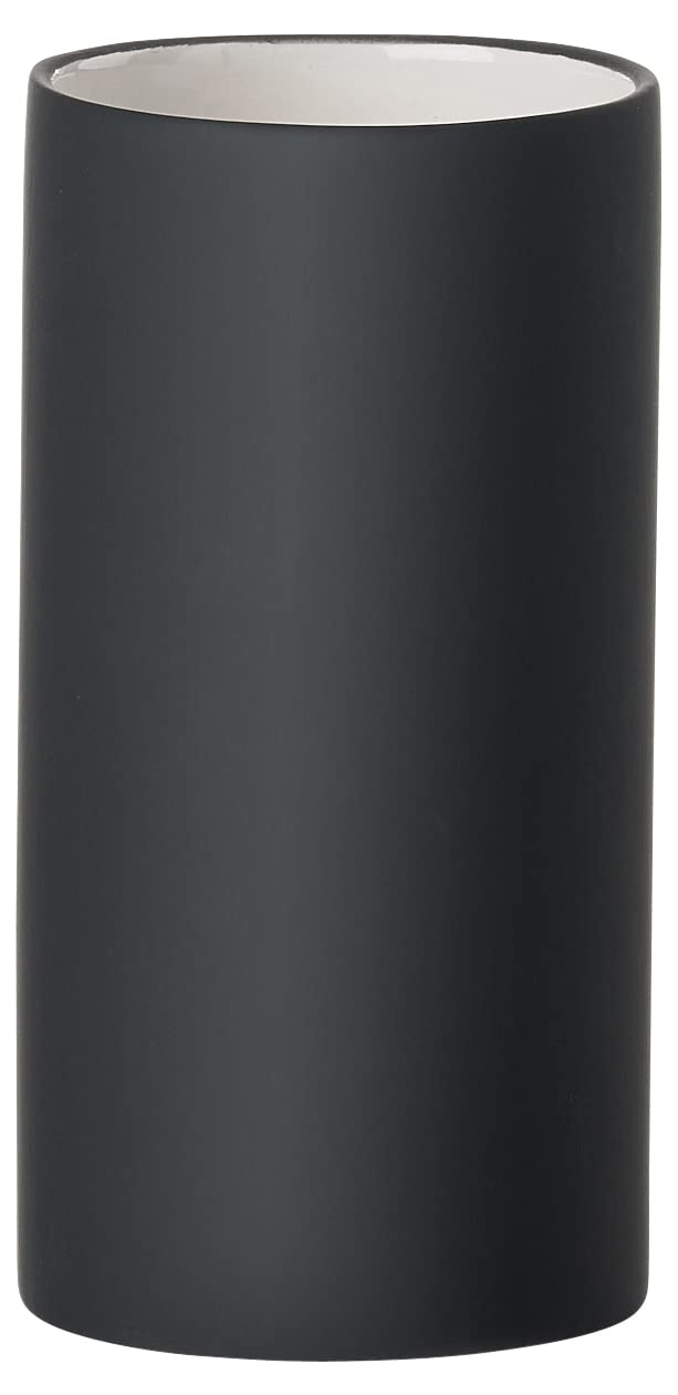 Zone Denmark Solo Toothbrush Tumbler, Ceramic Bathroom Cup, Toothbrush Holder for Toothpaste and Accessories, Soft Touch Finish, Scandinavian