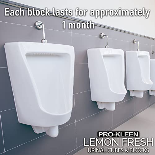 Pro-Kleen Urinal Channel Blocks 3KG - Lemon Fragrance - Non PDCB - Slow Dissolving - 30 Day Control