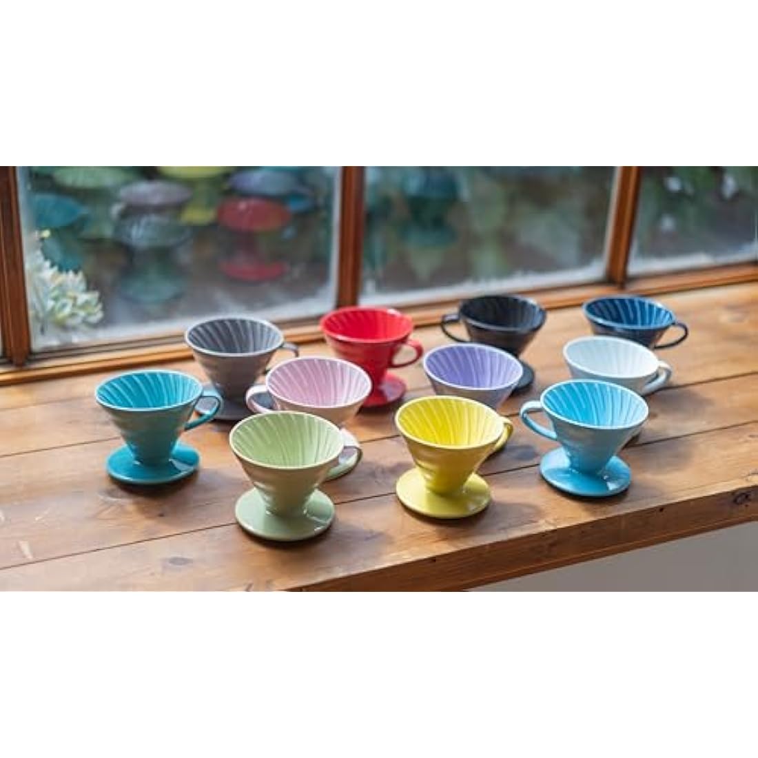 Hario V60 Ceramic Coffee Dripper, Red, Size 1