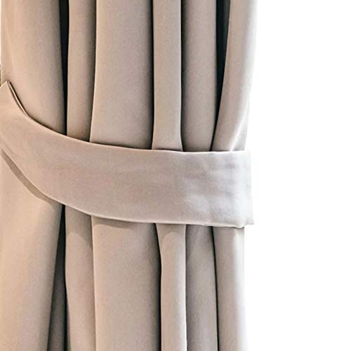 Ferocity Outdoor Curtain Waterproof 220 x 155cm UV Rays Prevent Curtain Waterproof & Windproof Drapery for Patio, Front Porch, Pergola, Beach Home