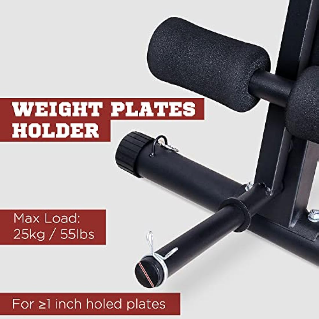 HOMCOM Foldable Weight Bench, Strength Training Sit Up Bench, Incline Decline Bench with 7-Level Backrest, Leg Extension Machine, Preacher Pad and Resistance Band for Home Gym Workout