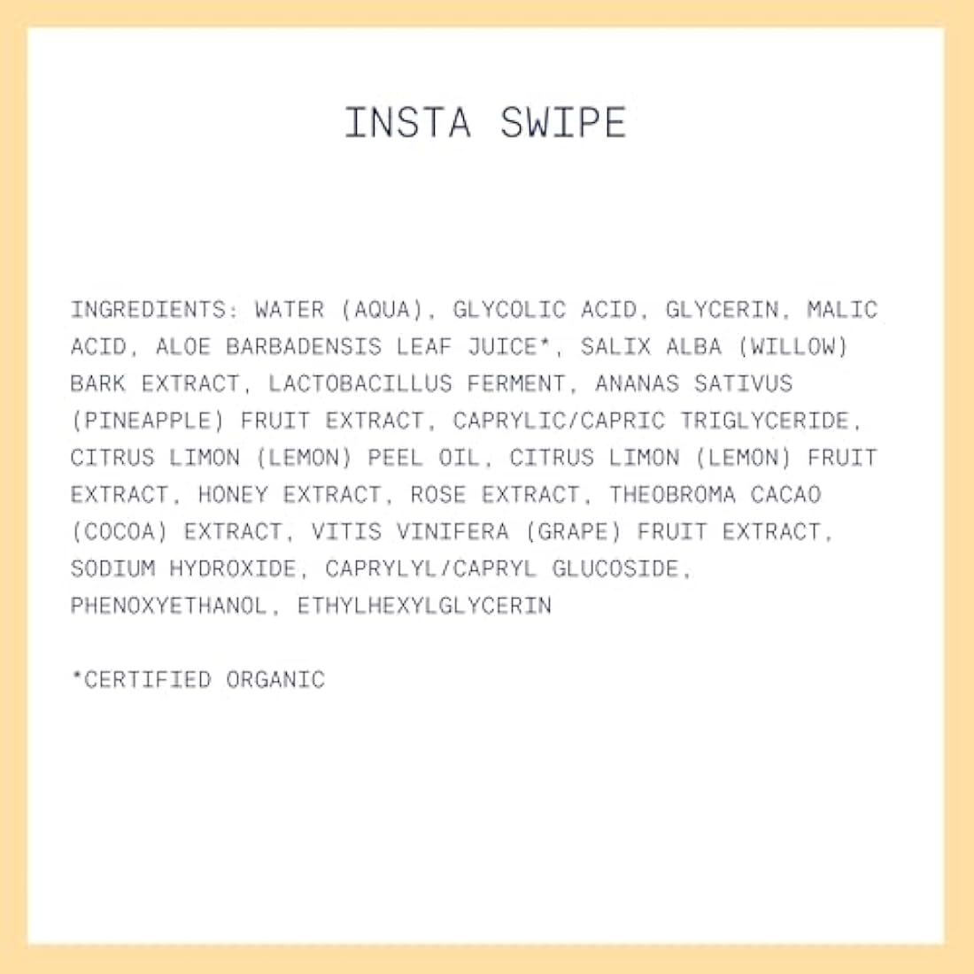 Kinship Insta Swipe Lemon Honey AHA Exfoliating Pads 45pcs