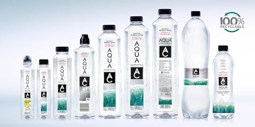 AQUA Carpatica 1.5L x 6 - Pure Natural Sparkling Mineral Water for Optimal Hydration, Nitrate-Free, Abundant in Calcium & Magnesium, Naturally Alkaline, Enriched with Natural Electrolytes