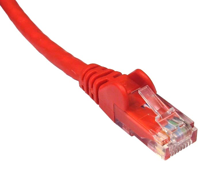 World of Data 0.5m RED CAT6 Network Cable - Ethernet - LAN - Patch - Compatible with Internet, Broadband, Router, Hub, Modem-10/100/1000 - Gigabit 4