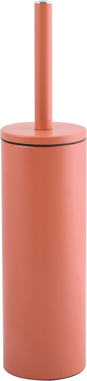 Spirella Akira Toilet Brush with Hygienic Container, Terracotta Red