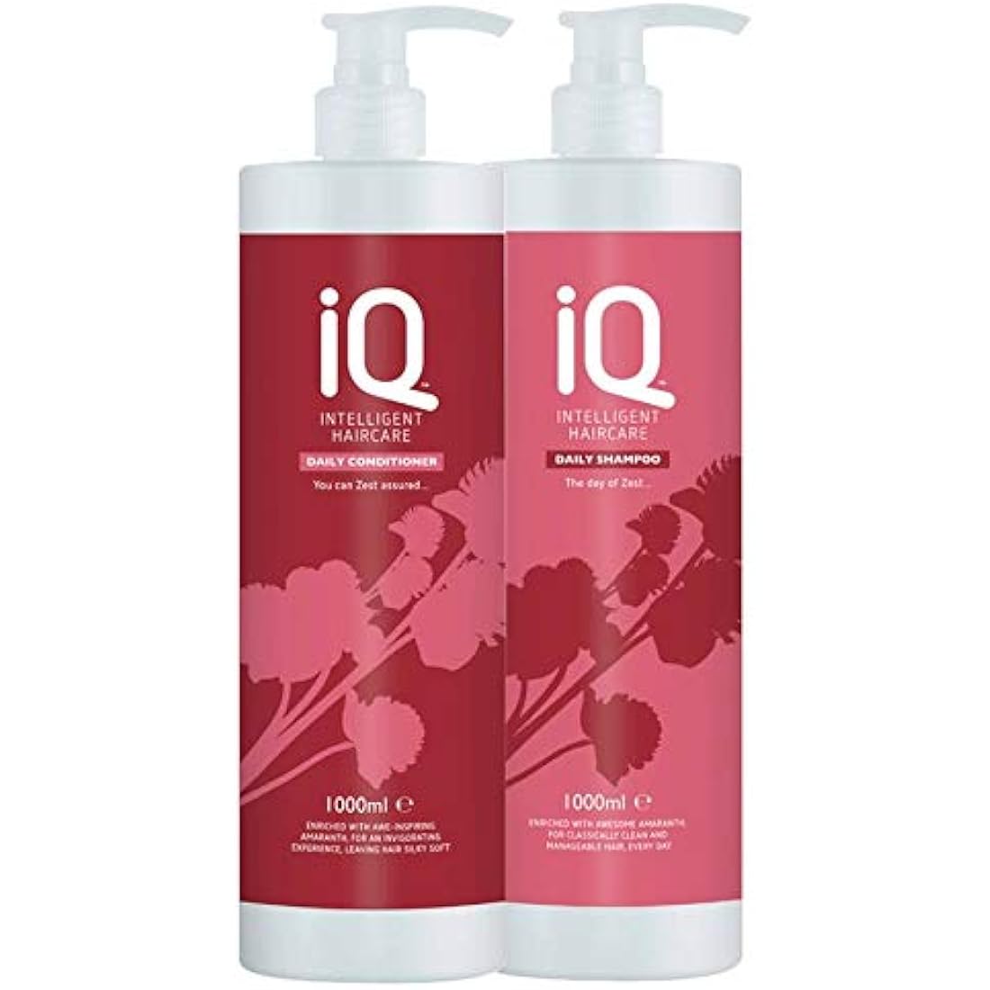 IQ Intelligent Haircare Daily Shampoo & Conditioner, Red, 1 l