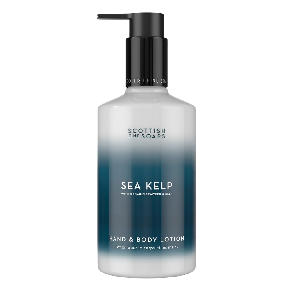 Scottish Fine Soaps Sea Kelp Hand & Body Lotion 300ml ? Hydrating Lotion with Sea Kelp, Allantoin and Safflower Oil - From official supplier Gorgeous