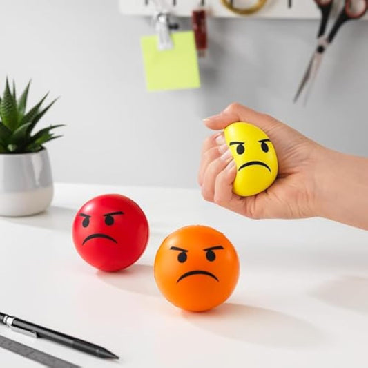#winning Emoticon Stress Balls 3 Set Various Firmness Hand Therapy Stress Relief