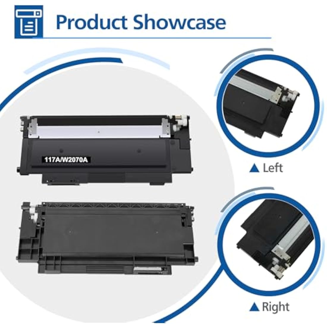 4-Pack Compatible 117A Toner Cartridge Replacement for HP 117A 117 W2070A W2071A W2072A W2073A Color Laser MFP 179fwg 178nwg 179fnw 178nw 150a 150nw 179 178 150 Ink (Black Cyan Yellow Magenta)