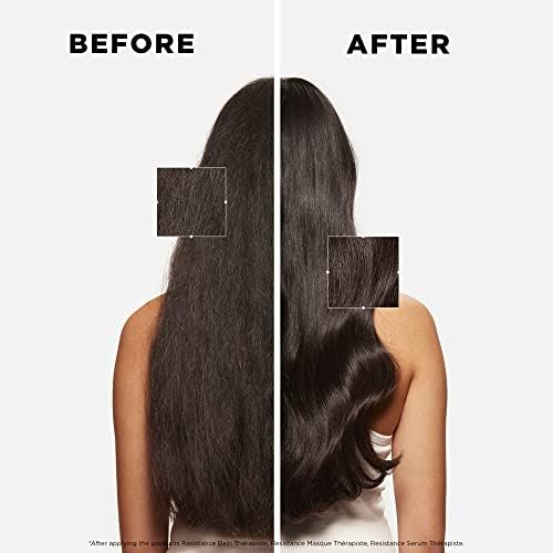 Kérastase Resistance, Strengthening & Healing Mask, For Over-Stressed & Very Damaged Hair, With Fibra-Kap, Masque Thérapiste, 200ml