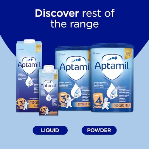 Aptamil 3 Toddler Baby Milk Powder Formula, 1-2 Years, 800g (Pack of 6) - Packaging May Vary