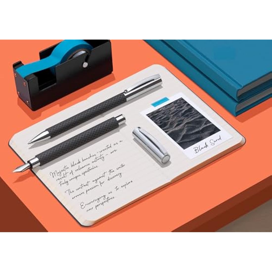 Faber-Castell F147055 Ambition Opart Ballpoint Pen - Black Sand