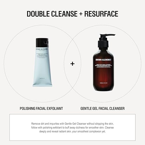 Grown Alchemist Gentle Exfoliator - Exfoliating Face Wash, Pink Grapefruit, Glucomannan Extract