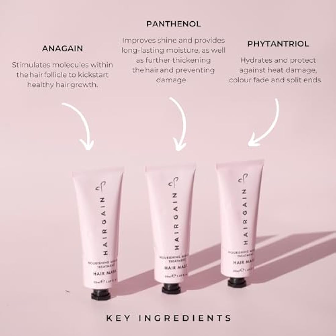 Hair Gain Nourishing Hair Mask - Intense Long-Lasting Hydrating Hair Mask for Dry Damaged Hair, Increased Hair Growth - Deep Conditioning, Moisturising Hair Treatment, Frizz Control, Curly Hair 180ml