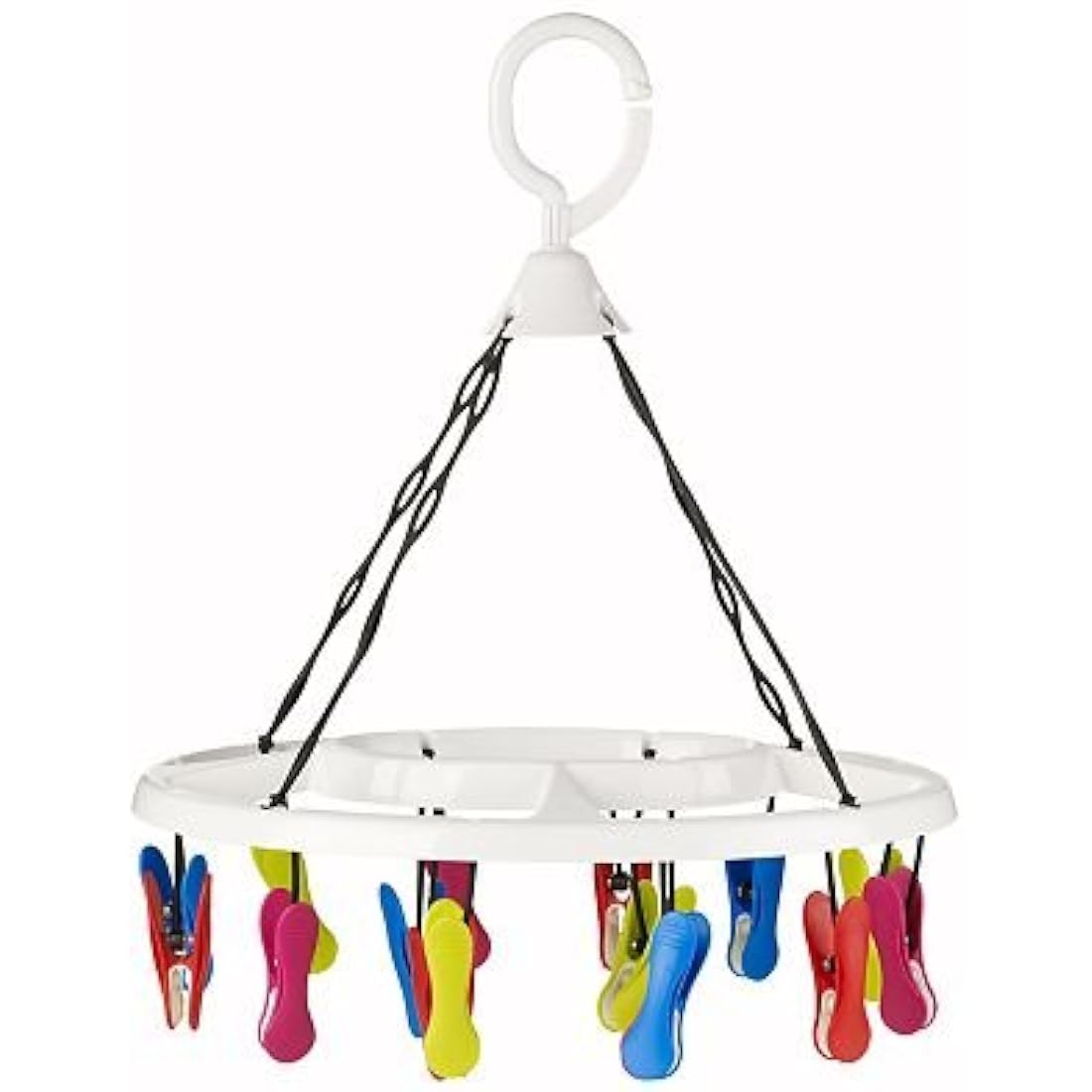 lakeland 16 Soft Grip Pegs Smalls Dryer – Hooks Over Washing Line Or Shower Rail Cushioned Peg Grips