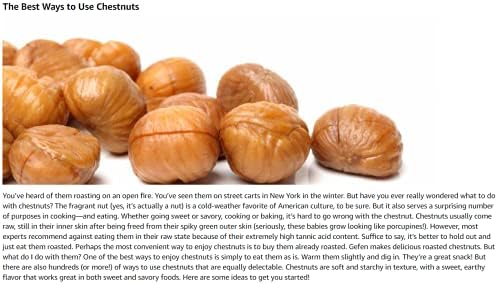 Gefen Whole Chestnuts, Roasted & Peeled | Ready-to-Eat 150g (12 Pack)