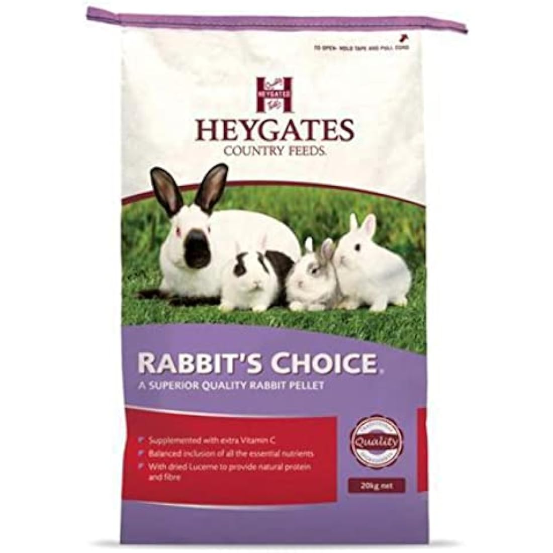 HEYGATES RABBIT CHOICE PELLETS 20KG