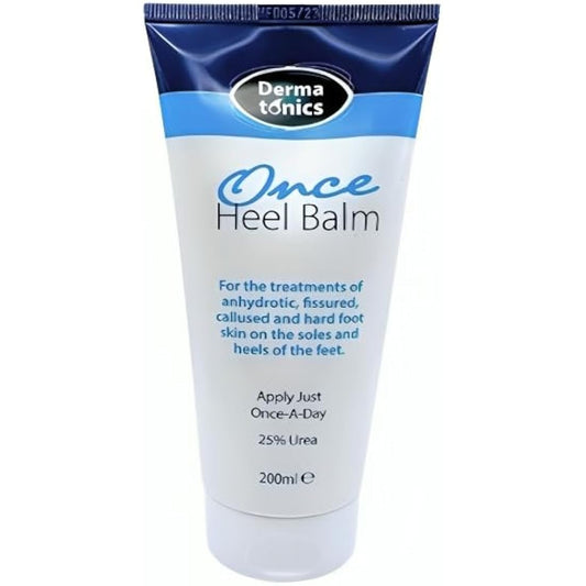 Dermatonics Once Heel Balm | Long-lasting Relief for Rough, Dry, and Callused Heels and Feet | Paraben-free and Clinicaly Proven | Visible Result in 8 Days | Pack of 3 x 200 ml