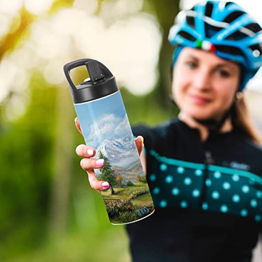 PYD Life Sublimation Tumblers Blanks Cups Water Bottle White 20 OZ Skinny Straight Sports Bottles Mugs with Portable Sippy Up Lid with Straw,for Tumbler Heat Press 4 Pack
