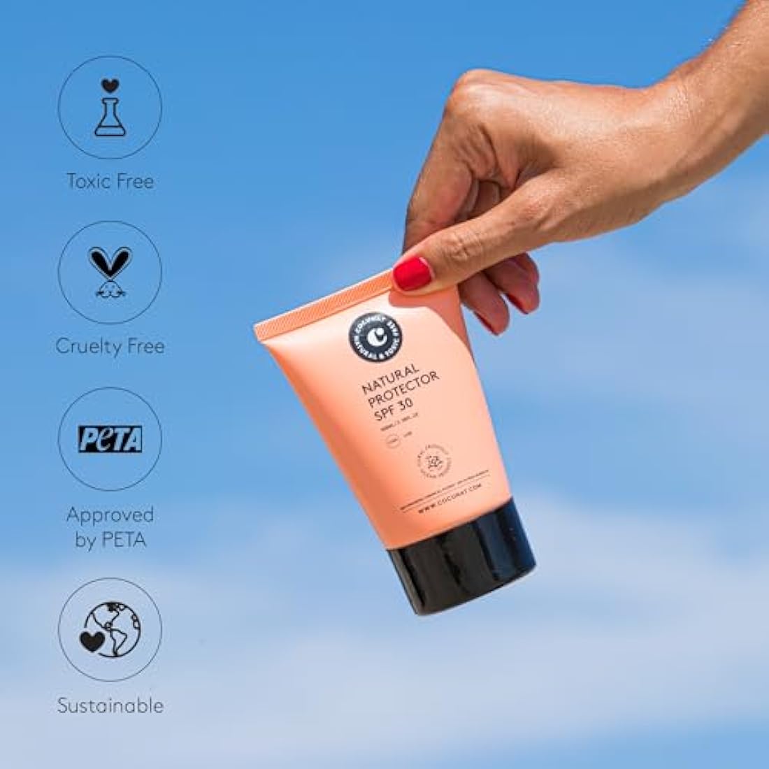 COCUNAT - Natural Sunscreen SPF 30 - Natural Sunscreen - Moisturises and protects - Easy to apply and absorb - 100 ml