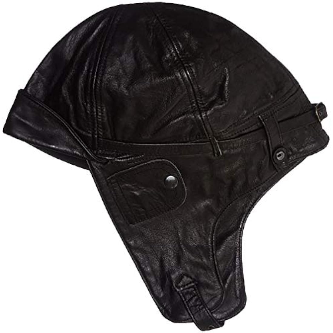 Mil-Tec Flight Leather Hood Black