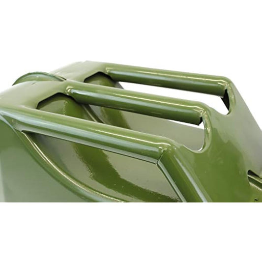 Streetwize - 20L Metal Jerry Can, Green - Fuel Storage, Petrol Can, Diesel Can, Water Storage Container (SWJC20)