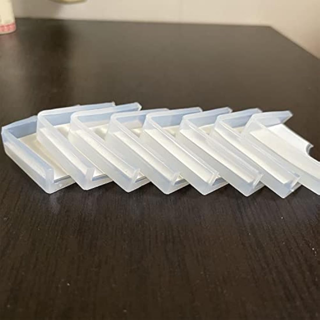 100% Silicone Corner Protector, Baby Proofing Corners Edge Guards, Pre-Tape Adhesive Soft for Kids Safety, Child Table Cabinets Furniture Bumper (8 Counts)