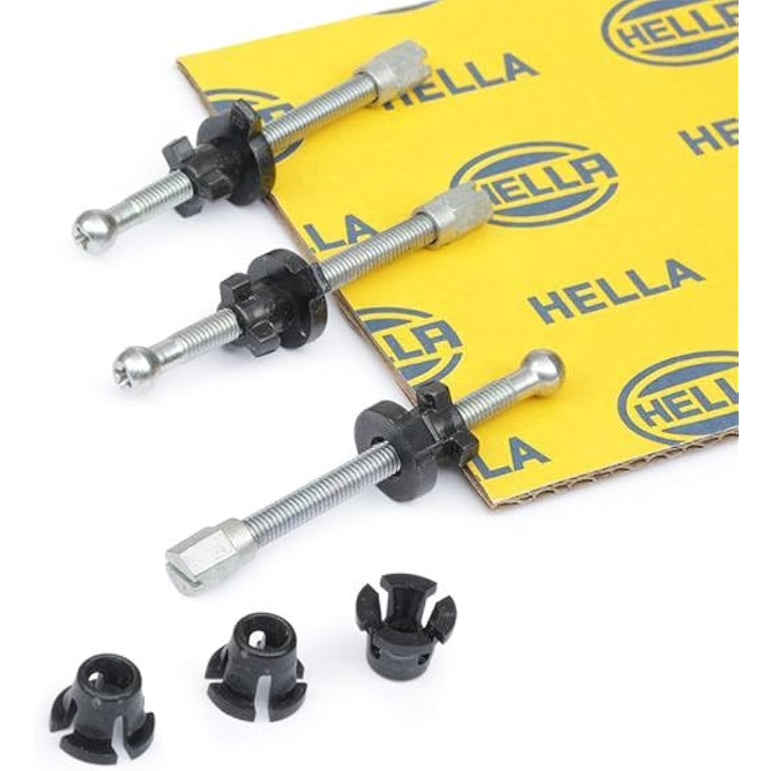 HELLA 1BL 008 193-001 Halogen/DE-Insert, headlight - 90mm Essential - 12V - round - Reference number: 12.5 - Fitting - Lens Colour: Crystal clear - Plug: Blade Terminal - right/left - Quantity: 1