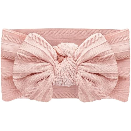 2Pcs Baby Headbands for Girls 6-12 Months - Newborn Soft Bows