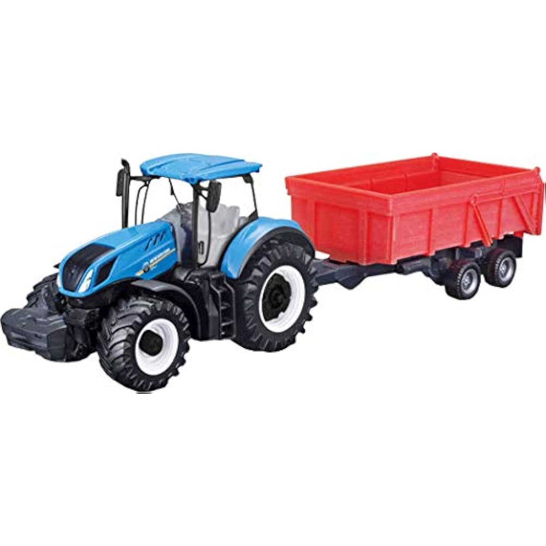Bburago New Holland T7.315 Tractor with Tipping Trailer – 10CM – Incredibly Detailed Die-Cast Replica Collectible Model Vehicle