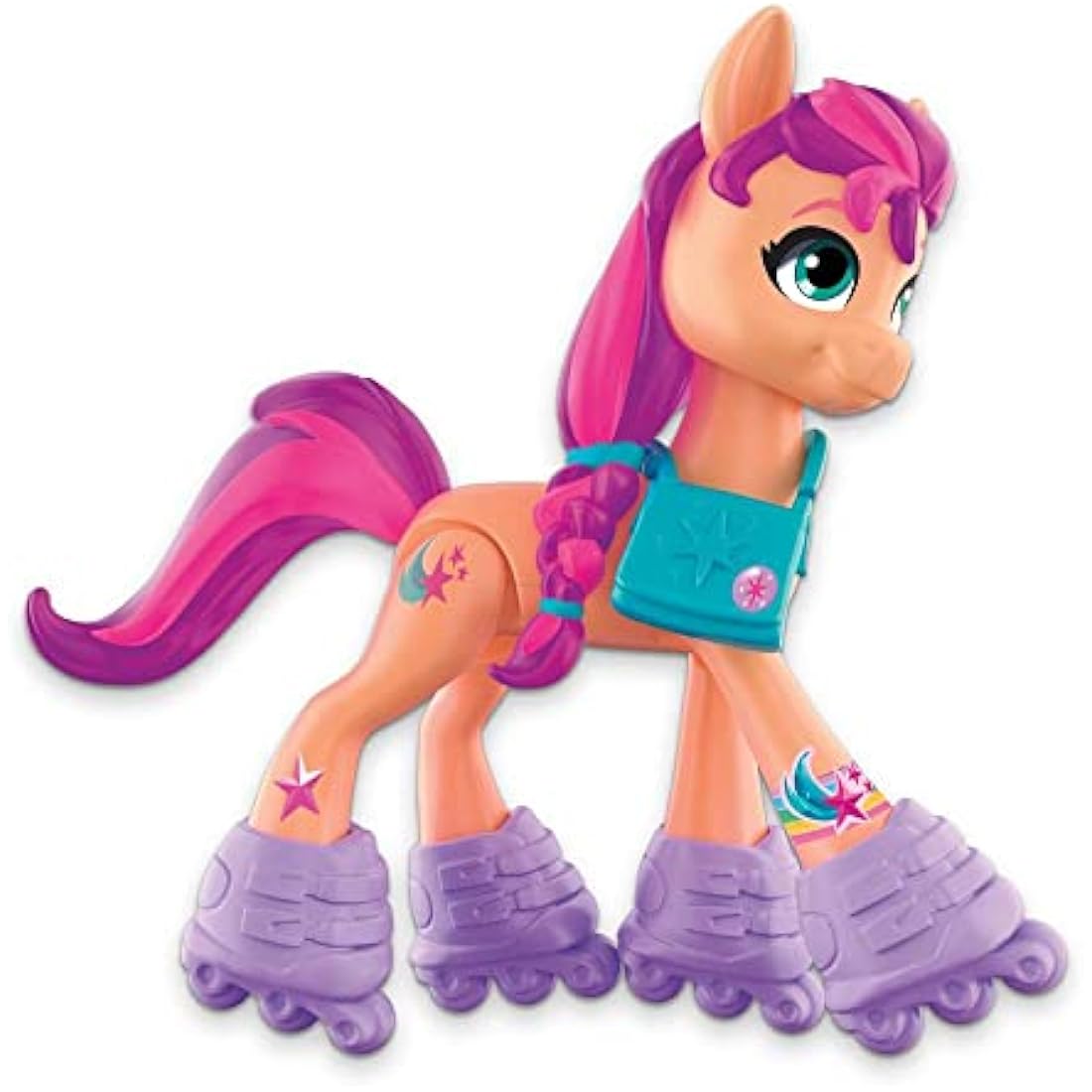 My Little Pony: A New Generation Crystal Adventure Sunny Starscout 7.5cm Orange Pony with Surprise Accessories Bracelet