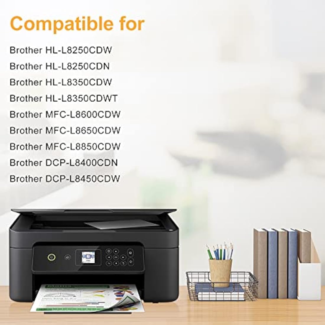 LeciRoba TN326 Replacement for Brother TN326 TN321 Use with Brother HL-L8250CDW HL-L8250CDN HL-L8350CDW HL-L8350CDWT MFC-L8600CDW MFC-L8650CDW MFC-L8850CDW DCP-L8400CDN DCP-L8450CDW printer (4-Pack)