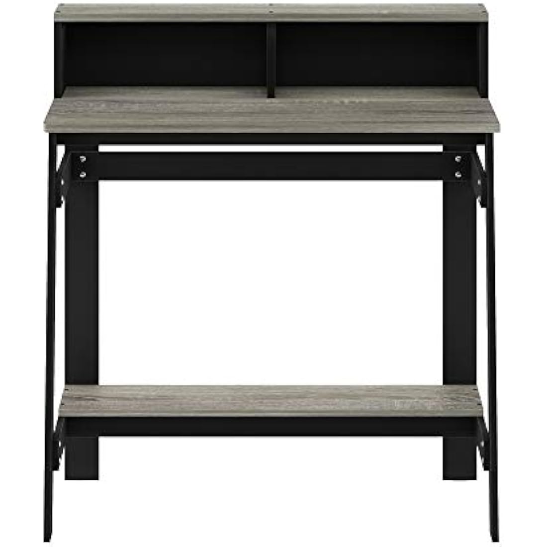 Furinno Simplistic A Frame Computer Desk, Study Desk, Writing Desk, Black/French Oak