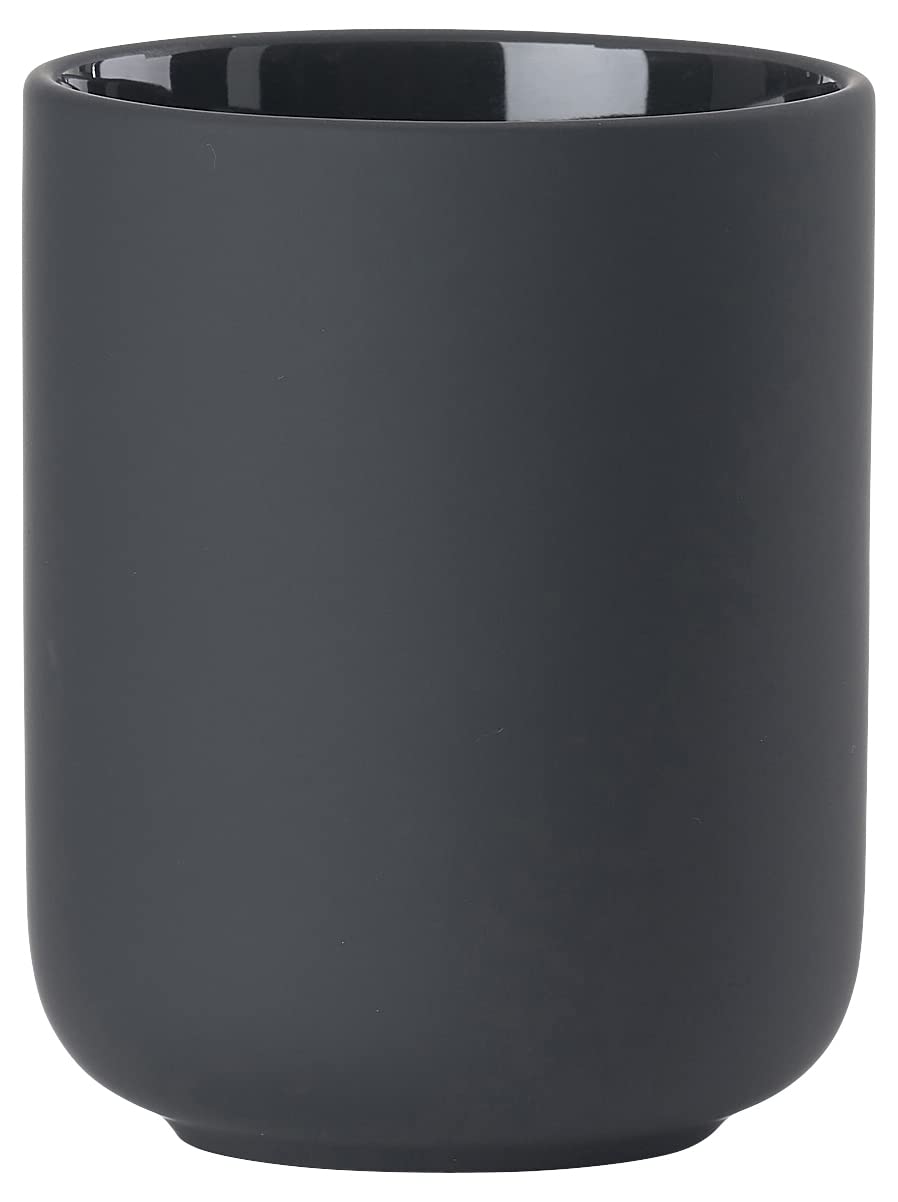 Zone Denmark Ume Toothbrush Tumbler, Ceramic Bathroom Cup, Toothbrush Holder for Toothpaste and Accessories, Modern Scandinavian Design, ? 8.3 cm H