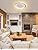 FANLG LED Ceiling Light, 50CM LED Dimmable Ceiling Lamp with Remote Control 3000K-6000K, 30W Modern Bedroom Ceiling Lights, Wood Ceiling Light for Living Room/Office/Bedroom/Hallway