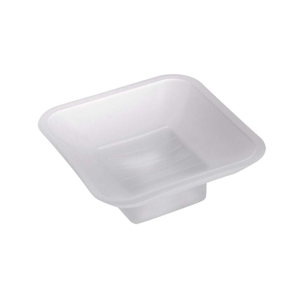 Kapitan Quattro Soap Dish Replacement Frosted Thick Glass Squre Style