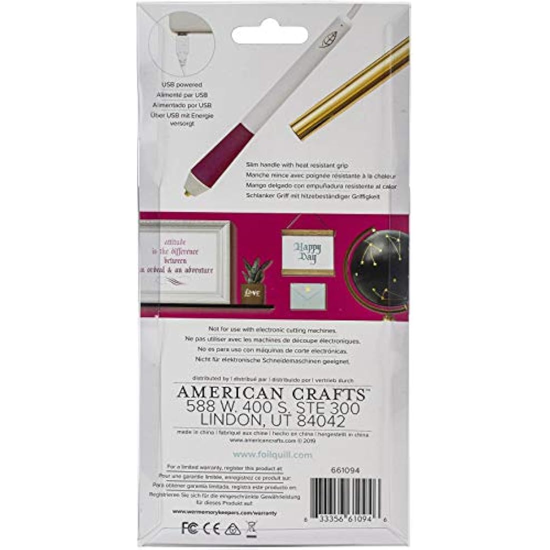 AMERICAN CRAFTS / WE R MEMORY FOIL QUILL FSTYL PEN CALIGRAPHY