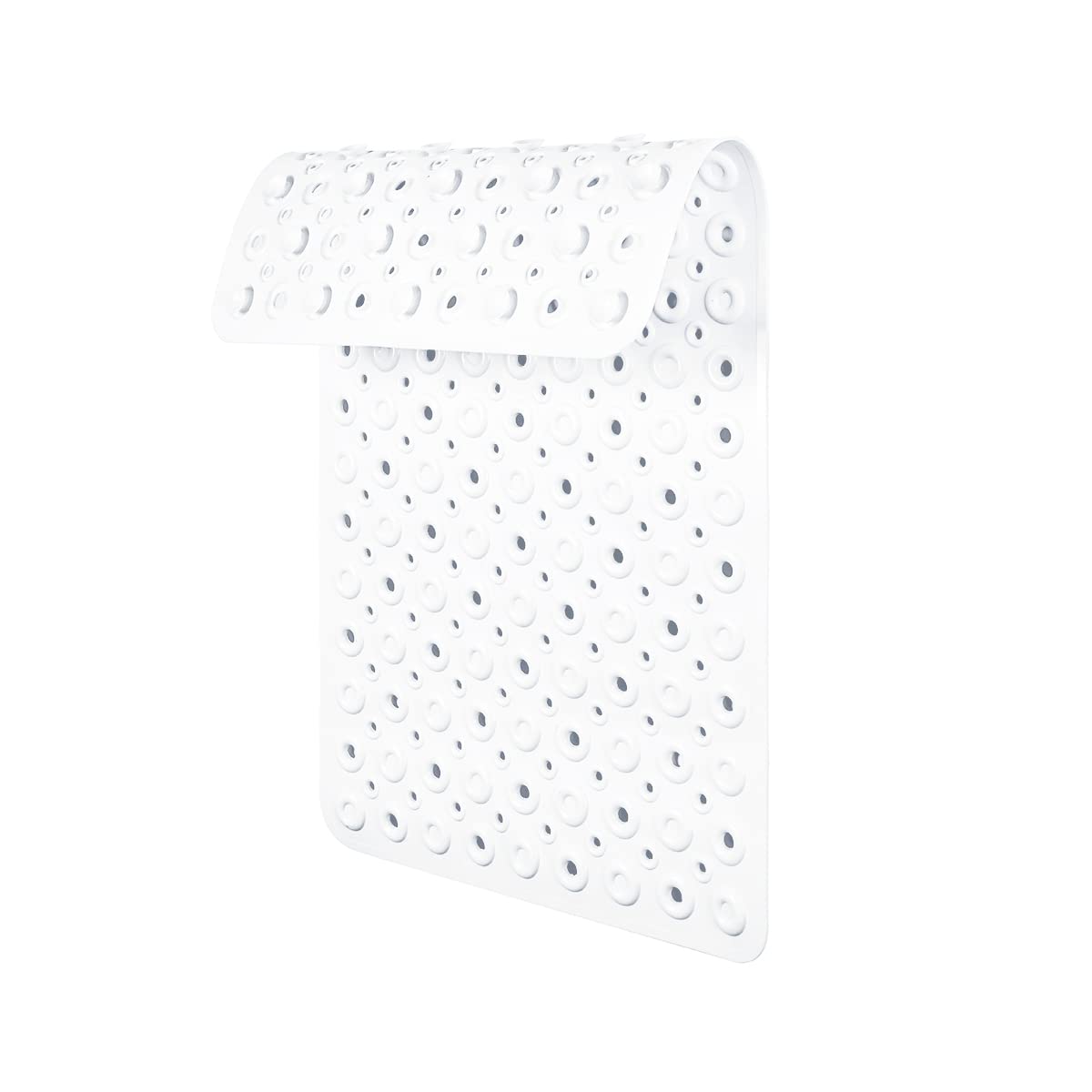 Non Slip Bath Mats for Inside Bath, Non Slip Anti Mould Shower Mat for Bathtub, Anti Slip Rubber Bath Mat for Bathroom, Non-Slip White Bathmats Mats