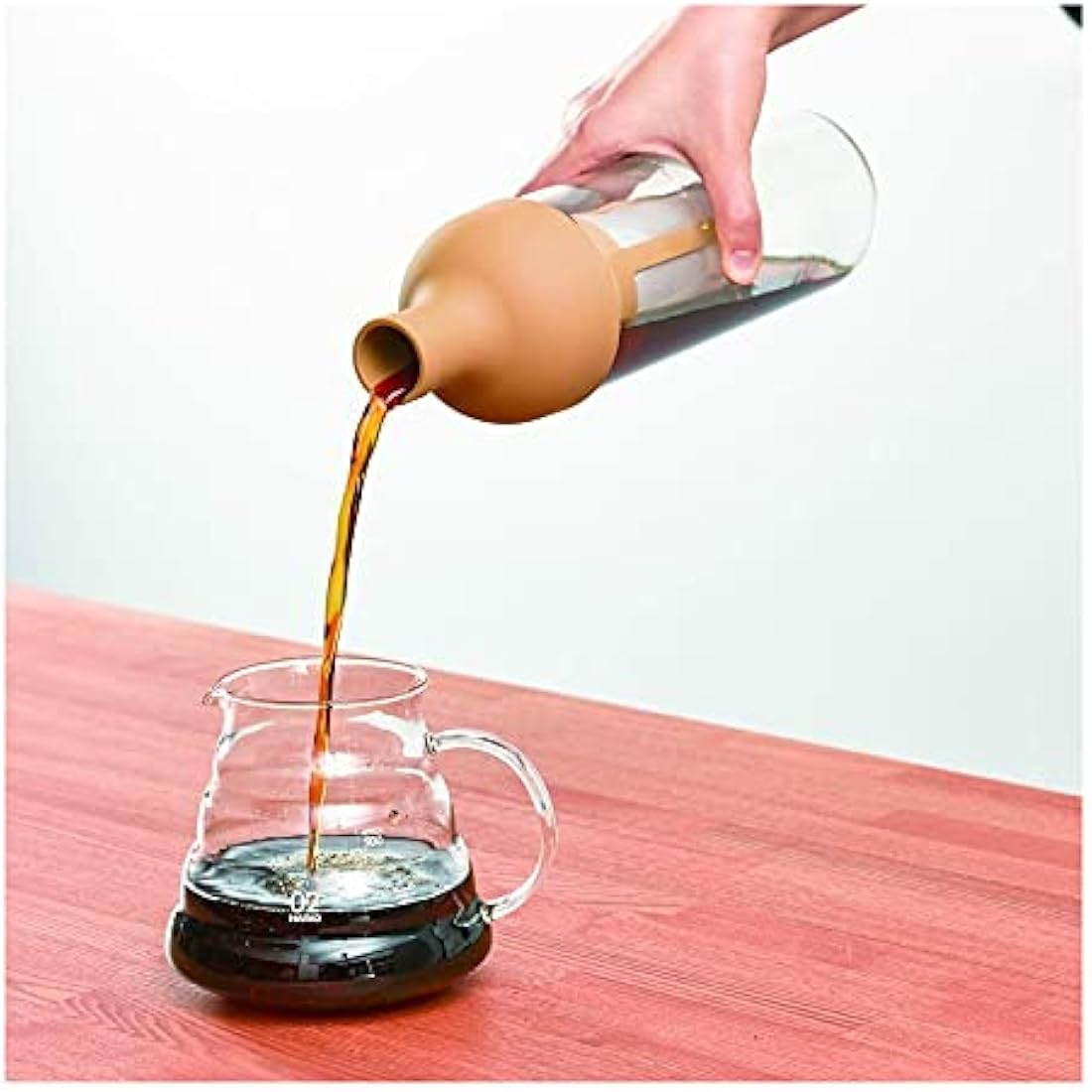 Hario Cold Brew Filter In Coffee Bottle, Mocca