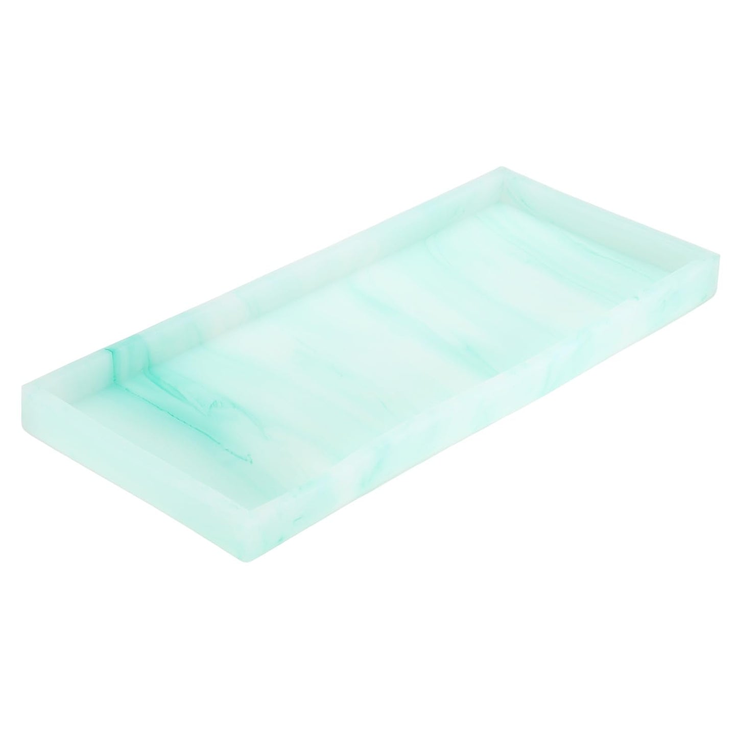 sourcing map Bathroom Vanity Tray, 11.8" x 5" Silicone Soap Dispenser Trays, Shatterproof Kitchen Sink Organizer for Soaps Keys Candle Trinket,