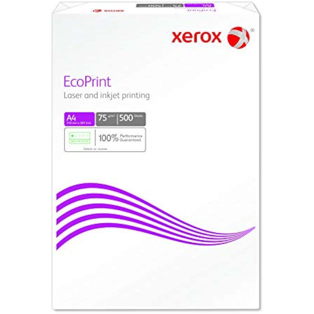 Xerox EcoPrint Multifunction Paper 75 g/m2 A4 25 Reams of 500 Sheets 12.500 Sheets White Pack of 5